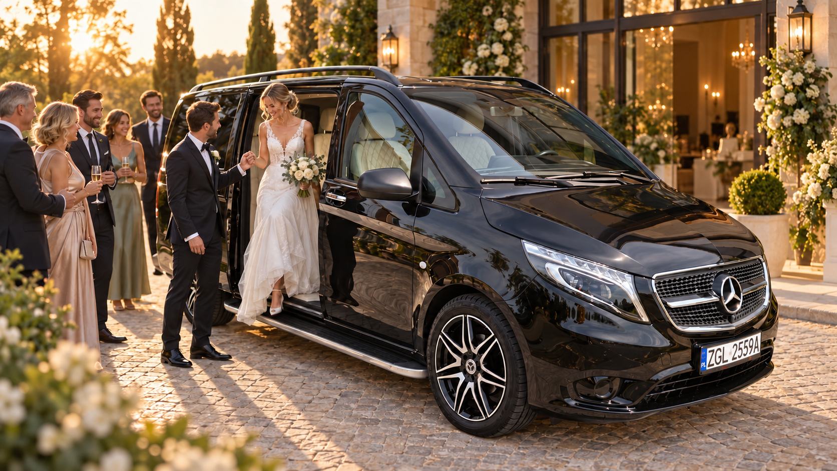 Przejazd ślubny Mercedesem Vito